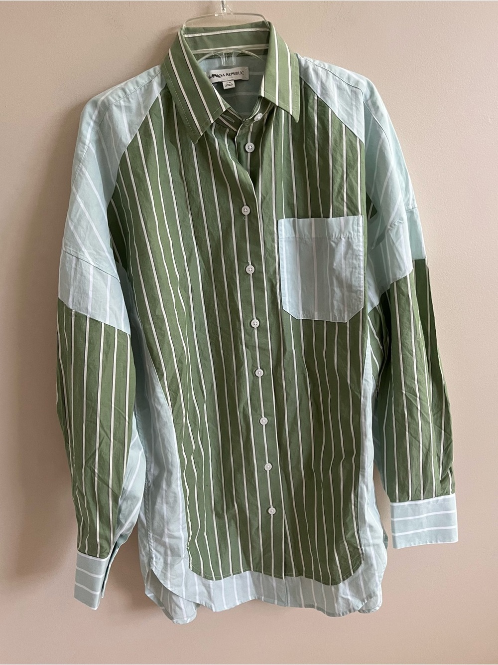 NWOT-Banana Republic Cotton Shirt, Extra Small